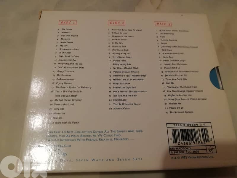 Madness the definitive singles collection 3 cds box set 3