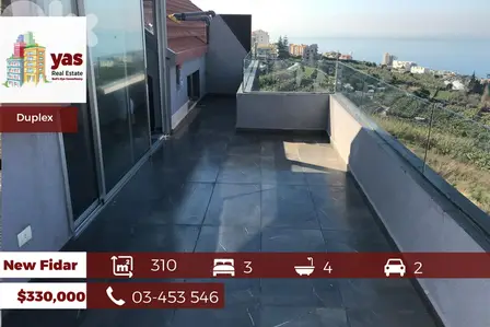 New Fidar 310m2 | Duplex | 80m2 Terrace | Furnished | Sea View | PA |