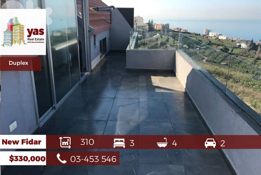 New Fidar 310m2 | Duplex | 80m2 Terrace | Furnished | Sea View | PA | 0