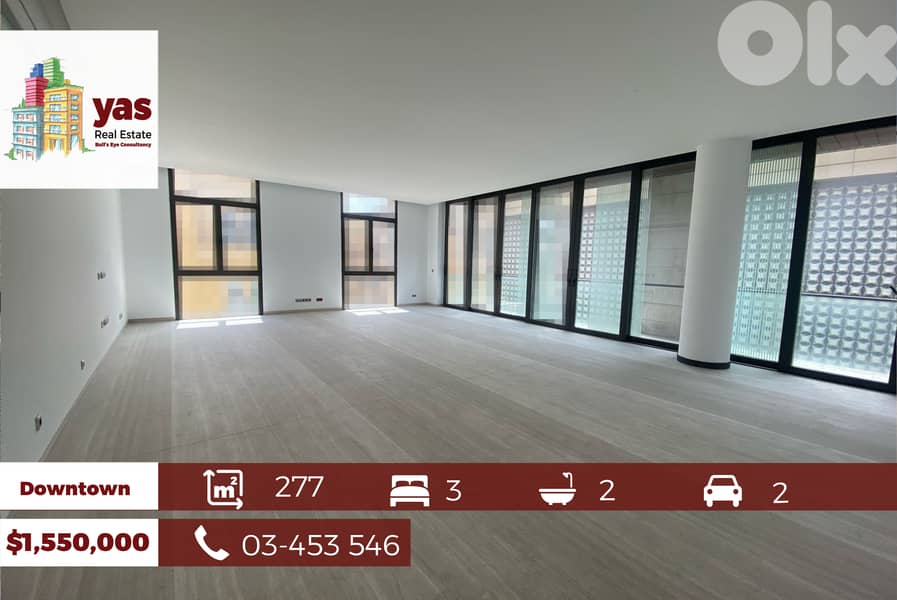 Downtown 277m2 | Fully Decorated | Super Prime Location | PA | 0