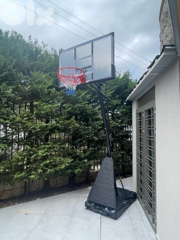 Basketball Hoop adjustable 2.45m - 3.05m board 140cmx80cm 2