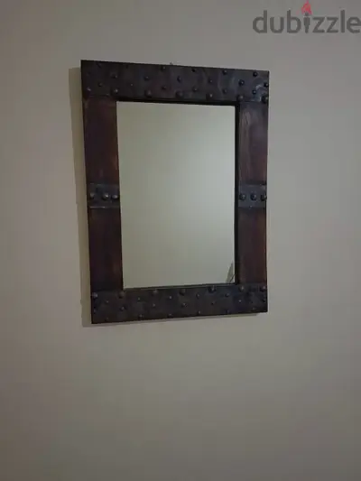 Dark Wood Handmade Antique Style Mirror