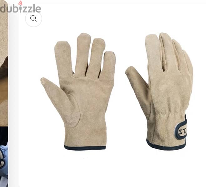 Cowhide material gloves 1