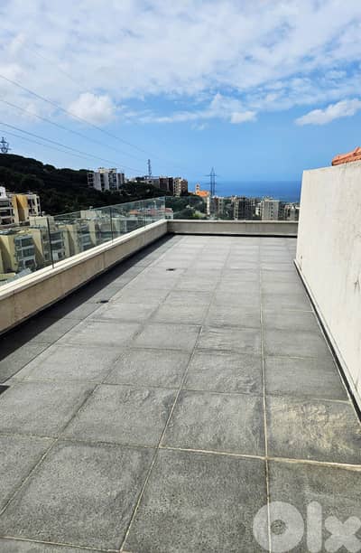 PAYMENT FACILITIES 320 SQM Rooftop in Bsalim +Sea View +80 SQM Terrace