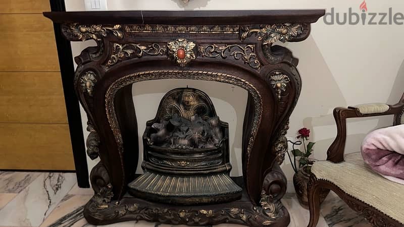Chimney console and mirror 0