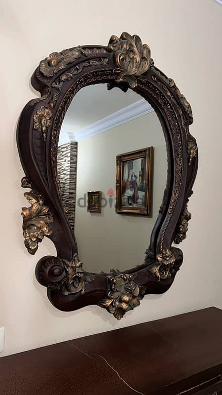 Chimney console and mirror 3