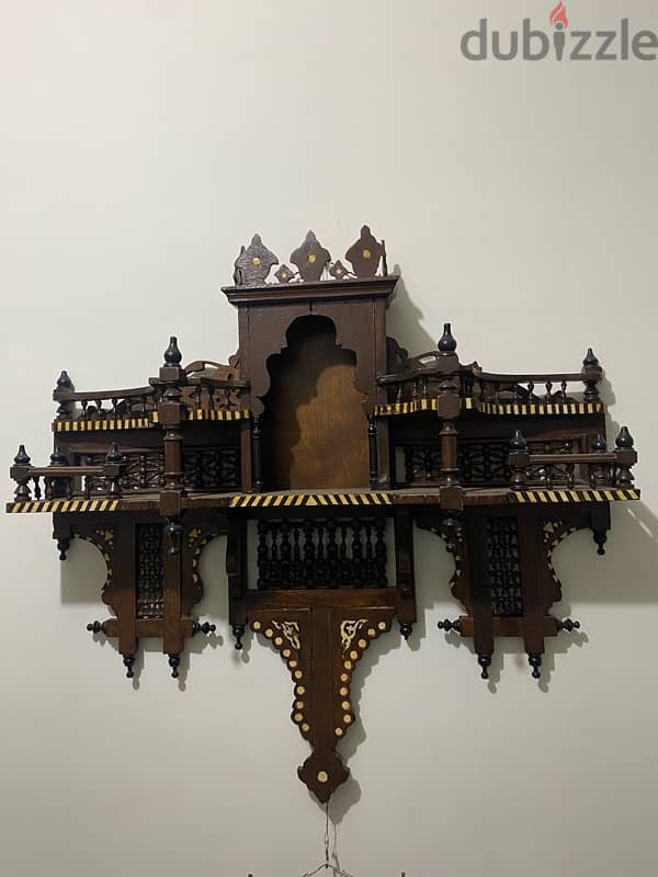 pair of Damascus early century wall shelves 0