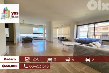 Badaro 250m2| Semi-furnished | Well maintained | Luxury | PA |