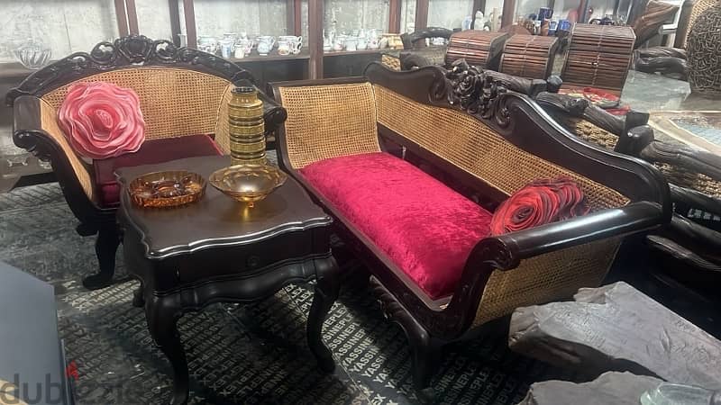 sofa solid wood with single one 1