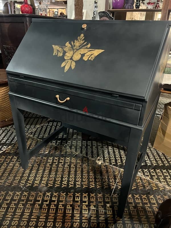 vintage secretaire solid wood 1