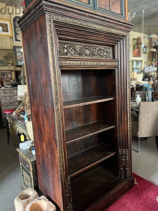 solid wood antique heavy solid wood teak shelf 1