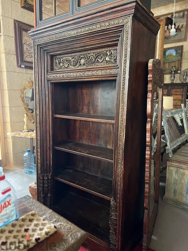 solid wood antique heavy solid wood teak shelf 5