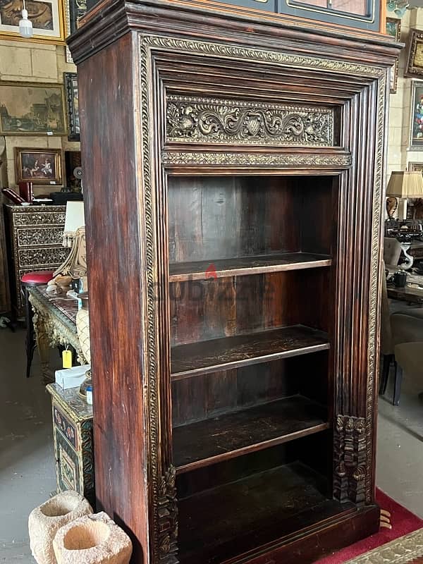 solid wood antique heavy solid wood teak shelf 6