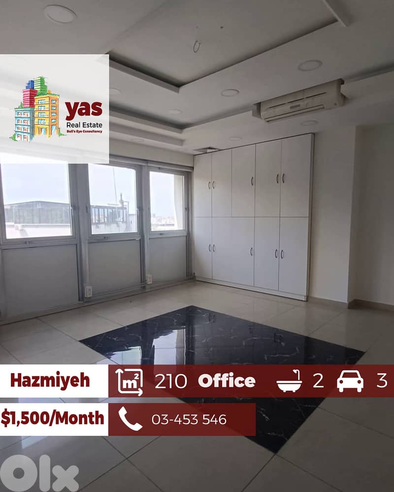 Hazmiyeh 210m2 | Office | Rent | Ideal Investment | Mint Condition |AA 0