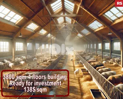 Exceptional 4-Story Livestock Farm -Jbeil $138/sqm