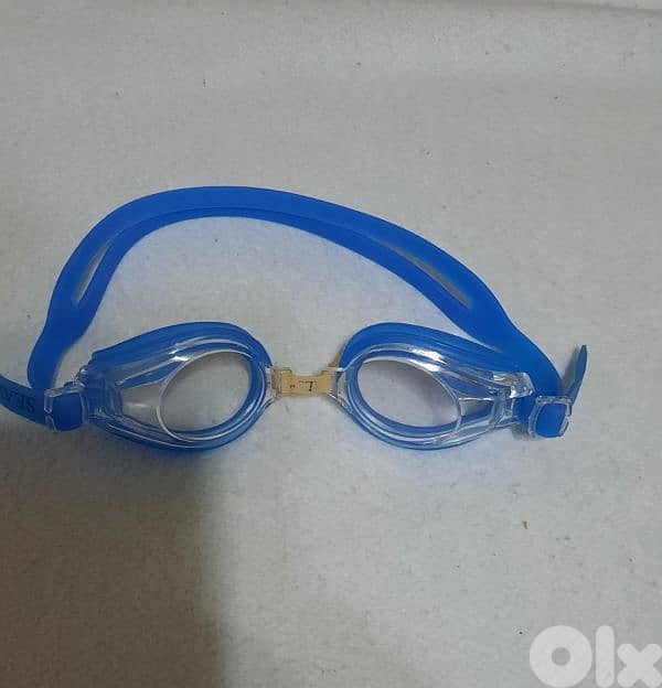 Swimming Goggles. Blue. Customized that can fit any prescription. 1