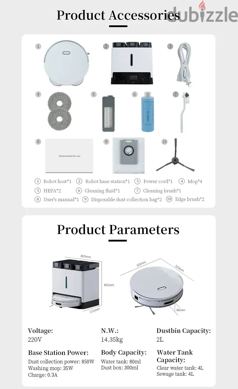 Robot Vacuum and mop / Anseboo Y9 1