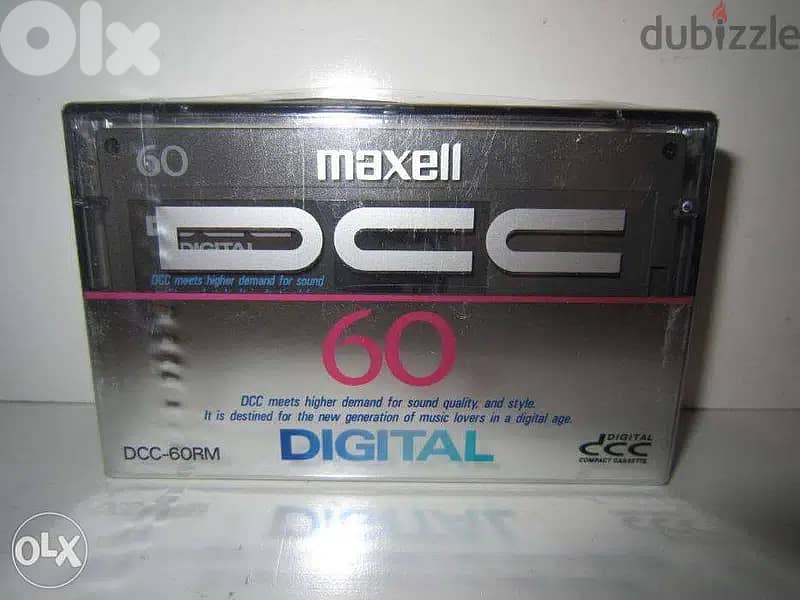 maxell digital compact cassette "dcc" 60m new sealed 1