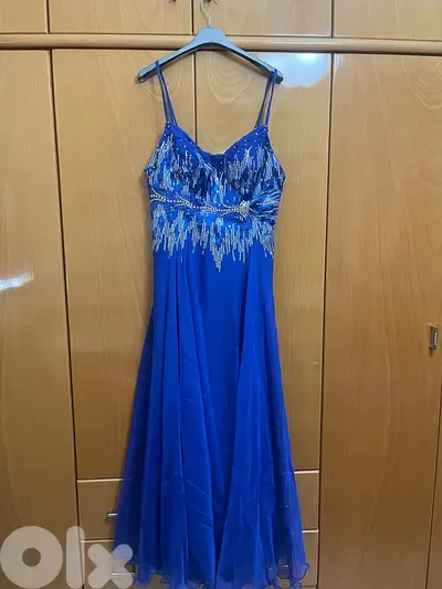GORGEOUS blue amazing sequin dress
