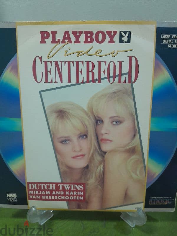RARE centerfold Laserdisc dutch twins 1989 mirjam&karin JANE MANSFIELD 0