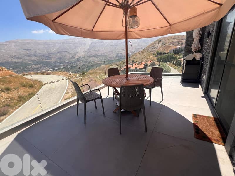 L17662  - Luxurious Chalet With Terrace For Rent in Zaarour 2