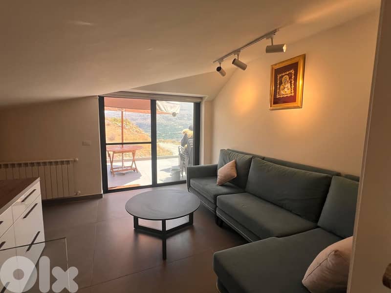 L17662  - Luxurious Chalet With Terrace For Rent in Zaarour 3