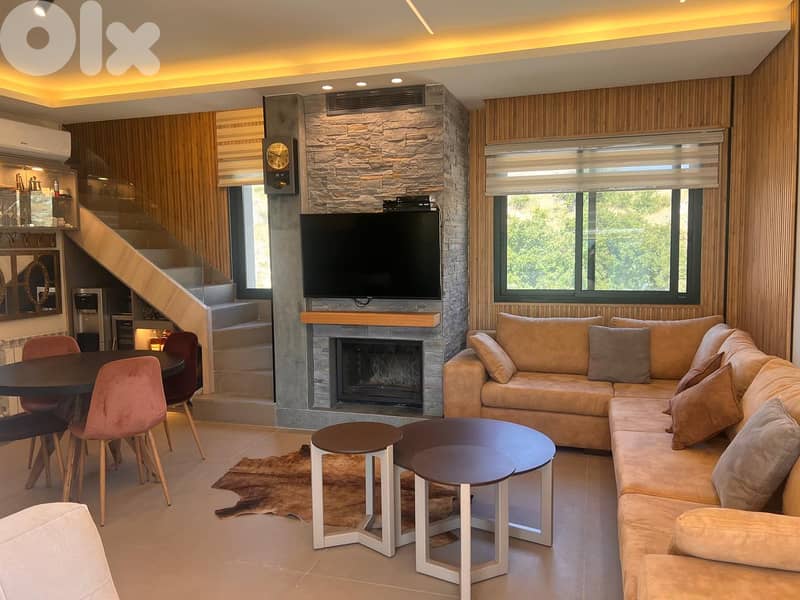 L17662  - Luxurious Chalet With Terrace For Rent in Zaarour 6