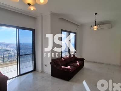 L17630 - Semi-Furnished Apartment For Rent in Bsalim