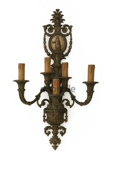 Mariner Antique Spanish Bronze Wall Sconce–5-Light Neoclassical