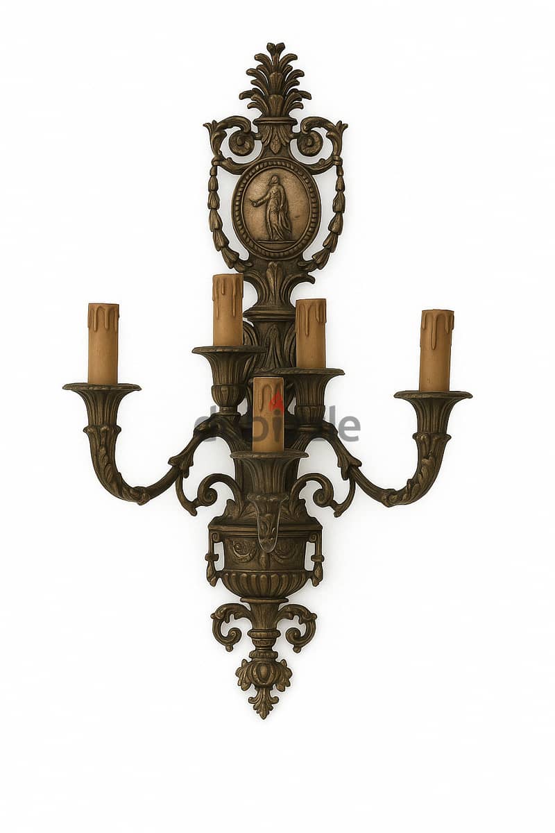 Mariner Antique Spanish Bronze Wall Sconce–5-Light Neoclassical 0