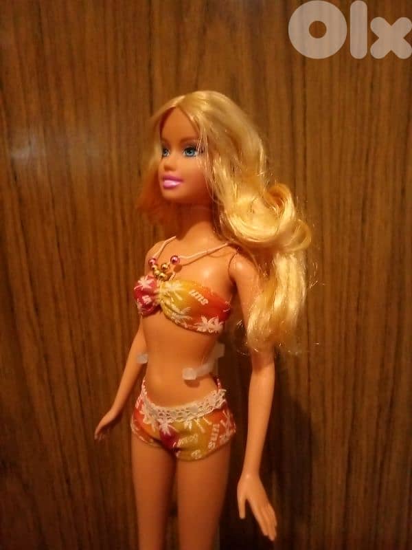Barbie BEACH PARTY Mattel Great doll2008 Bend legs Flat feet+Swim wear 1