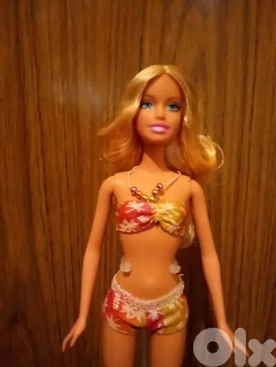 Barbie BEACH PARTY Mattel Great doll2008 Bend legs Flat feet+Swim wear