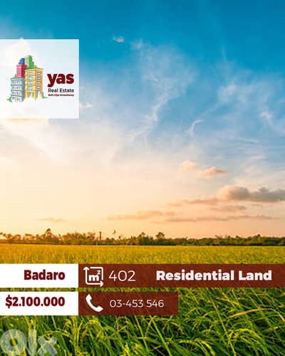 Badaro 402m2 | Residential Land | Prime location | Classy Area | AA