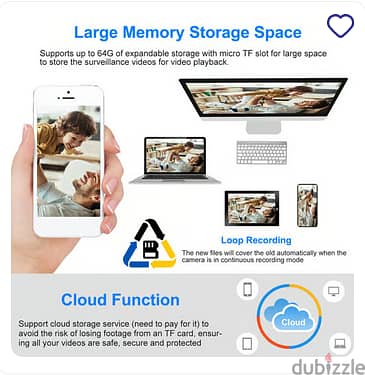 YOOSEE Wireless IP Security Camera FHD 1080P + NIGHT VISION 3