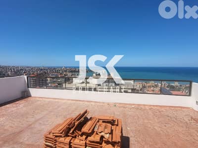 L17720 - Roof With Amazing Sea View For Sale in Haret Sakher