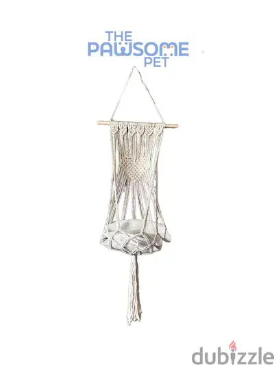 Pawsome's macrame hammock