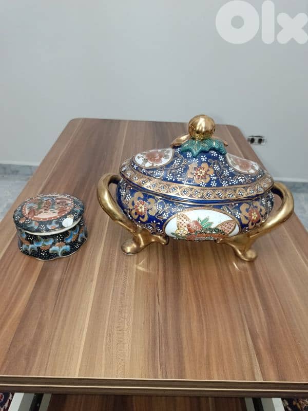 Chinese Porcelain Lidded Tureen Serving Bowl 1