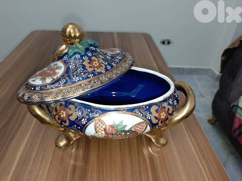 Chinese Porcelain Lidded Tureen Serving Bowl 3