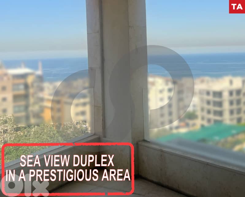 Duplex – Prime Location – Sea view – Zouk Mikael ! REF#TA120542 ! 0