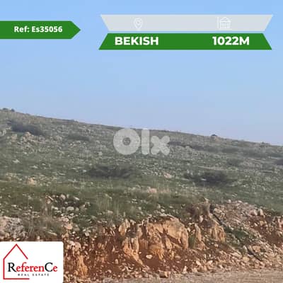Land for sale in Bekish أرض للبيع ببيكيش