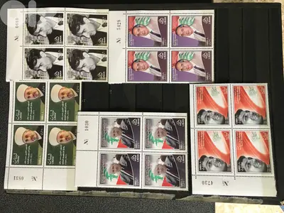 MNH 4 sets of Block of 4 and 1 set strip of 4