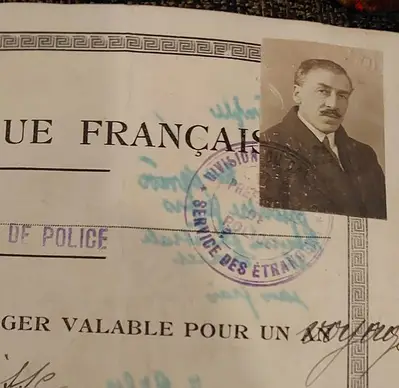 Vieux Papier Passeport Français pour Voyage Etranger Suisse 1920 Vieux Papier Passeport Français pour Voyage Etranger Suisse 1920