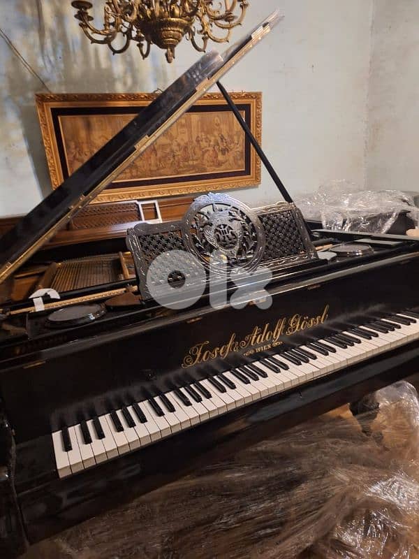 grand piano music desk by Joseph & Adolf Gossl 0