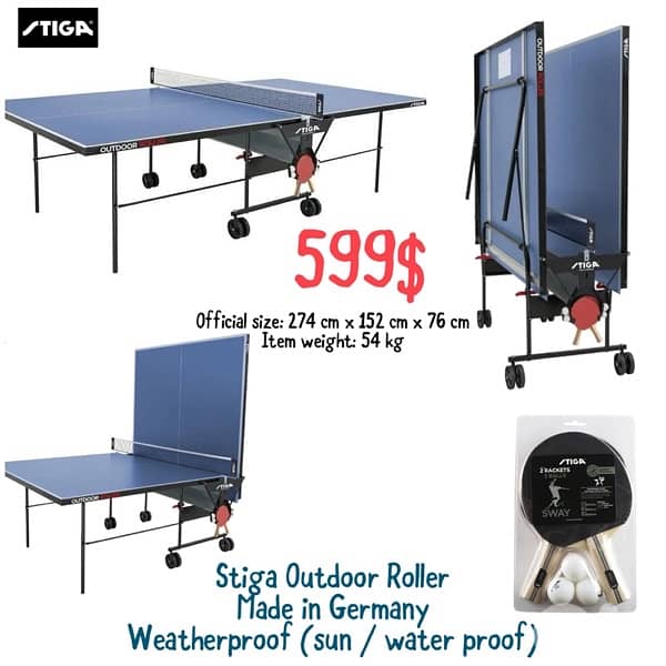 Stiga Outdoor Roller table tennis (Germany) 0