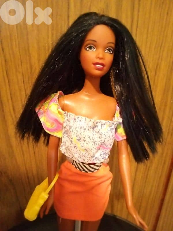 PURSES GALORE CHRISTIE Barbie AA Rare Mattel2002 great doll+shoes+bag. 1
