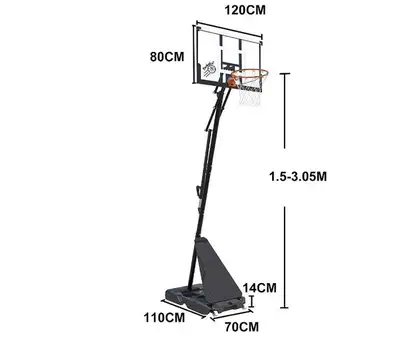 Now 230$ movable basketball hoop