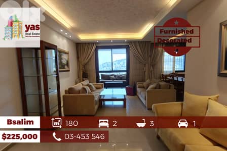 Bsalim 180m2 | Furnished  Flat | Calm Area | View | AA/MA