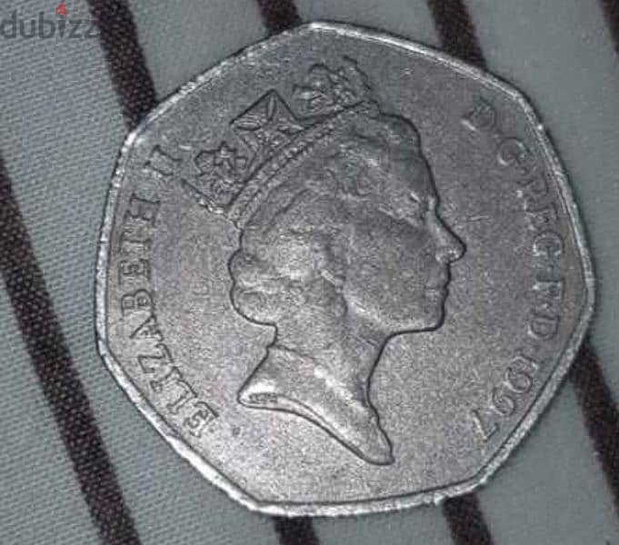 1997 50 pence coin 0