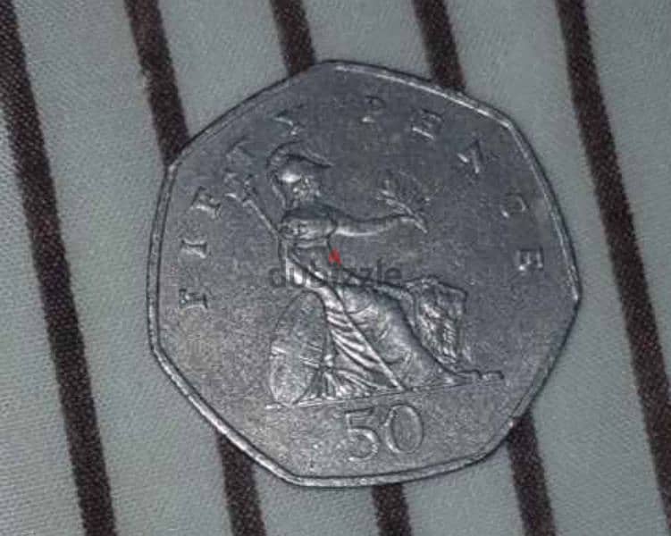 1997 50 pence coin 1