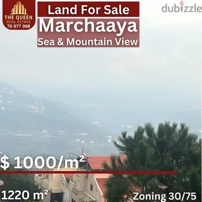 land for sale marchaaya ارض للبيع في مارشعيامطلة
